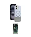 ieg™ iPhone 11 Kılıf Kozmos Form Özel Seri - Siyah 360 Mat Full Body Arka Koruyucu