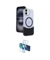 ieg™ iPhone 11 Kılıf Kozmos Form Özel Seri - Siyah 3D Antistatik Cam Ekran Koruyucu