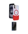 ieg™ iPhone 11 Kılıf Kozmos Form Özel Seri - Siyah 3D Antistatik Hayalet Cam Ekran Koruyucu