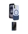 ieg™ iPhone 11 Kılıf Kozmos Form Özel Seri - Siyah 3D Antistatik Hayalet Cam Ekran Koruyucu
