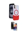 ieg™ iPhone 11 Kılıf Kozmos Form Özel Seri - Siyah 3D Antistatik Mat Seramik Nano Ekran Koruyucu