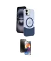 ieg™ iPhone 11 Kılıf Kozmos Form Özel Seri - Siyah 3D Antistatik Mat Seramik Nano Ekran Koruyucu