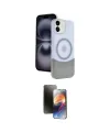 ieg™ iPhone 11 Kılıf Kozmos Form Özel Seri - Siyah 3D Antistatik Mat Seramik Nano Ekran Koruyucu