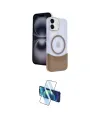 ieg™ iPhone 11 Kılıf Kozmos Form Özel Seri - Siyah 3D Antistatik Seramik Nano Ekran Koruyucu
