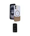 ieg™ iPhone 11 Kılıf Kozmos Form Özel Seri - Siyah 6D Antistatik Mat Seramik Hayalet Nano Ekran Koruyucu