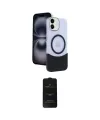 ieg™ iPhone 11 Kılıf Kozmos Form Özel Seri - Siyah 6D Antistatik Mat Seramik Hayalet Nano Ekran Koruyucu