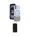 ieg™ iPhone 11 Kılıf Kozmos Form Özel Seri - Siyah 6D Antistatik Mat Seramik Hayalet Nano Ekran Koruyucu