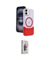 ieg™ iPhone 11 Kılıf Kozmos Form Özel Seri - Siyah Bilvis 3D Cam Ekran Koruyucu