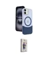 ieg™ iPhone 11 Kılıf Kozmos Form Özel Seri - Siyah Bilvis 3D Cam Ekran Koruyucu