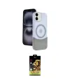 ieg™ iPhone 11 Kılıf Kozmos Form Özel Seri - Siyah Buffer Cam Ekran Koruyucu