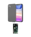 ieg™ iPhone 11 Kılıf Kozmos Yansıma Özel Seri - Şeffaf 360 Full Body Arka Koruyucu