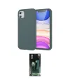 ieg™ iPhone 11 Kılıf Kozmos Yansıma Özel Seri - Şeffaf 360 Full Body Arka Koruyucu