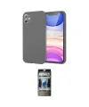 ieg™ iPhone 11 Kılıf Kozmos Yansıma Özel Seri - Siyah 34D Hayalet Izgaralı Cam