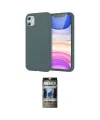 ieg™ iPhone 11 Kılıf Kozmos Yansıma Özel Seri - Siyah 34D Hayalet Izgaralı Cam