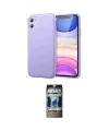 ieg™ iPhone 11 Kılıf Kozmos Yansıma Özel Seri - Siyah 34D Hayalet Izgaralı Cam