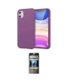 ieg™ iPhone 11 Kılıf Kozmos Yansıma Özel Seri - Siyah 34D Hayalet Izgaralı Cam
