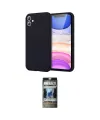 ieg™ iPhone 11 Kılıf Kozmos Yansıma Özel Seri - Siyah 34D Hayalet Izgaralı Cam