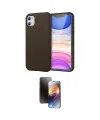 ieg™ iPhone 11 Kılıf Kozmos Yansıma Özel Seri - Siyah 3D Antistatik Mat Seramik Nano Ekran Koruyucu