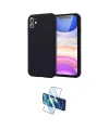 ieg™ iPhone 11 Kılıf Kozmos Yansıma Özel Seri - Siyah 3D Antistatik Seramik Nano Ekran Koruyucu