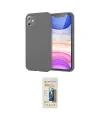 ieg™ iPhone 11 Kılıf Kozmos Yansıma Özel Seri - Siyah 6D Mat Seramik Hayalet Nano Ekran Koruyucu