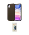 ieg™ iPhone 11 Kılıf Kozmos Yansıma Özel Seri - Siyah 6D Mat Seramik Hayalet Nano Ekran Koruyucu