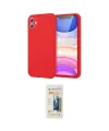 ieg™ iPhone 11 Kılıf Kozmos Yansıma Özel Seri - Siyah 6D Mat Seramik Hayalet Nano Ekran Koruyucu