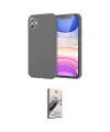 ieg™ iPhone 11 Kılıf Kozmos Yansıma Özel Seri - Siyah Bilvis 3D Mat Cam Ekran Koruyucu