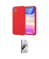 ieg™ iPhone 11 Kılıf Kozmos Yansıma Özel Seri - Siyah Bilvis 3D Mat Cam Ekran Koruyucu