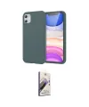 ieg™ iPhone 11 Kılıf Kozmos Yansıma Özel Seri - Siyah Bilvis 3D Mat Cam Ekran Koruyucu
