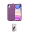ieg™ iPhone 11 Kılıf Kozmos Yansıma Özel Seri - Siyah Bilvis 3D Mat Cam Ekran Koruyucu