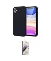 ieg™ iPhone 11 Kılıf Kozmos Yansıma Özel Seri - Siyah Bilvis 3D Mat Cam Ekran Koruyucu