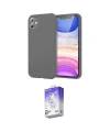 ieg™ iPhone 11 Kılıf Kozmos Yansıma Özel Seri - Siyah Bilvis 5in1 3D Magic Cam Ekran Koruyucu