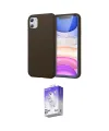 ieg™ iPhone 11 Kılıf Kozmos Yansıma Özel Seri - Siyah Bilvis 5in1 3D Magic Cam Ekran Koruyucu