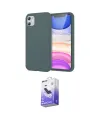ieg™ iPhone 11 Kılıf Kozmos Yansıma Özel Seri - Siyah Bilvis 5in1 5D Magic Hayalet Cam Ekran Koruyucu
