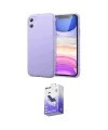ieg™ iPhone 11 Kılıf Kozmos Yansıma Özel Seri - Siyah Bilvis 5in1 5D Magic Hayalet Cam Ekran Koruyucu
