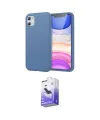 ieg™ iPhone 11 Kılıf Kozmos Yansıma Özel Seri - Siyah Bilvis 5in1 5D Magic Hayalet Cam Ekran Koruyucu