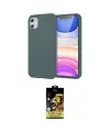 ieg™ iPhone 11 Kılıf Kozmos Yansıma Özel Seri - Siyah Buffer Cam Ekran Koruyucu