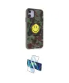 ieg™ iPhone 11 Kılıf Nova Doku Koleksiyonu - Siyah 3D Antistatik Cam Ekran Koruyucu