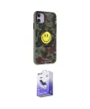 ieg™ iPhone 11 Kılıf Nova Doku Koleksiyonu - Siyah Bilvis 5in1 5D Magic Hayalet Cam Ekran Koruyucu