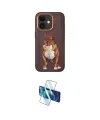 ieg™ iPhone 11 Kılıf Nova Form Koleksiyonu - Siyah 3D Antistatik Cam Ekran Koruyucu