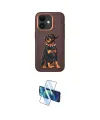 ieg™ iPhone 11 Kılıf Nova Form Koleksiyonu - Siyah 3D Antistatik Cam Ekran Koruyucu