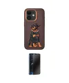 ieg™ iPhone 11 Kılıf Nova Form Koleksiyonu - Siyah 3D Antistatik Hayalet Cam Ekran Koruyucu
