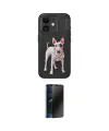 ieg™ iPhone 11 Kılıf Nova Form Koleksiyonu - Siyah 3D Antistatik Hayalet Cam Ekran Koruyucu