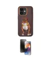 ieg™ iPhone 11 Kılıf Nova Form Koleksiyonu - Siyah 3D Antistatik Mat Seramik Nano Ekran Koruyucu