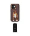 ieg™ iPhone 11 Kılıf Nova Form Koleksiyonu - Siyah 6D Antistatik Mat Seramik Hayalet Nano Ekran Koruyucu