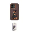 ieg™ iPhone 11 Kılıf Nova Form Koleksiyonu - Siyah Bilvis 3D Mat Cam Ekran Koruyucu