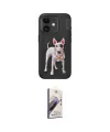 ieg™ iPhone 11 Kılıf Nova Form Koleksiyonu - Siyah Bilvis 3D Mat Cam Ekran Koruyucu