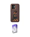 ieg™ iPhone 11 Kılıf Nova Form Koleksiyonu - Siyah Bilvis 5in1 3D Magic Cam Ekran Koruyucu