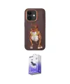 ieg™ iPhone 11 Kılıf Nova Form Koleksiyonu - Siyah Bilvis 5in1 5D Magic Hayalet Cam Ekran Koruyucu