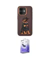 ieg™ iPhone 11 Kılıf Nova Form Koleksiyonu - Siyah Bilvis 5in1 5D Magic Hayalet Cam Ekran Koruyucu
